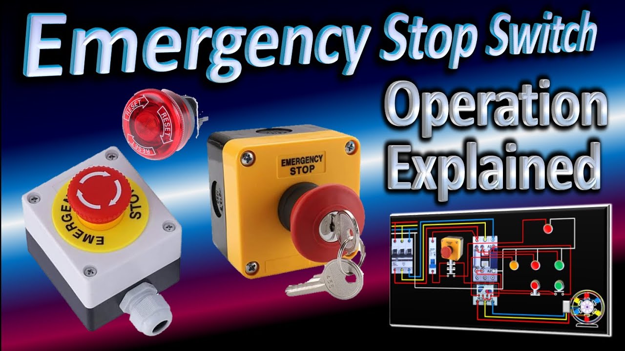 How Emergency stop switch works? / How to wire an Emergency Stop Switch? / Best Explanatory Video..!