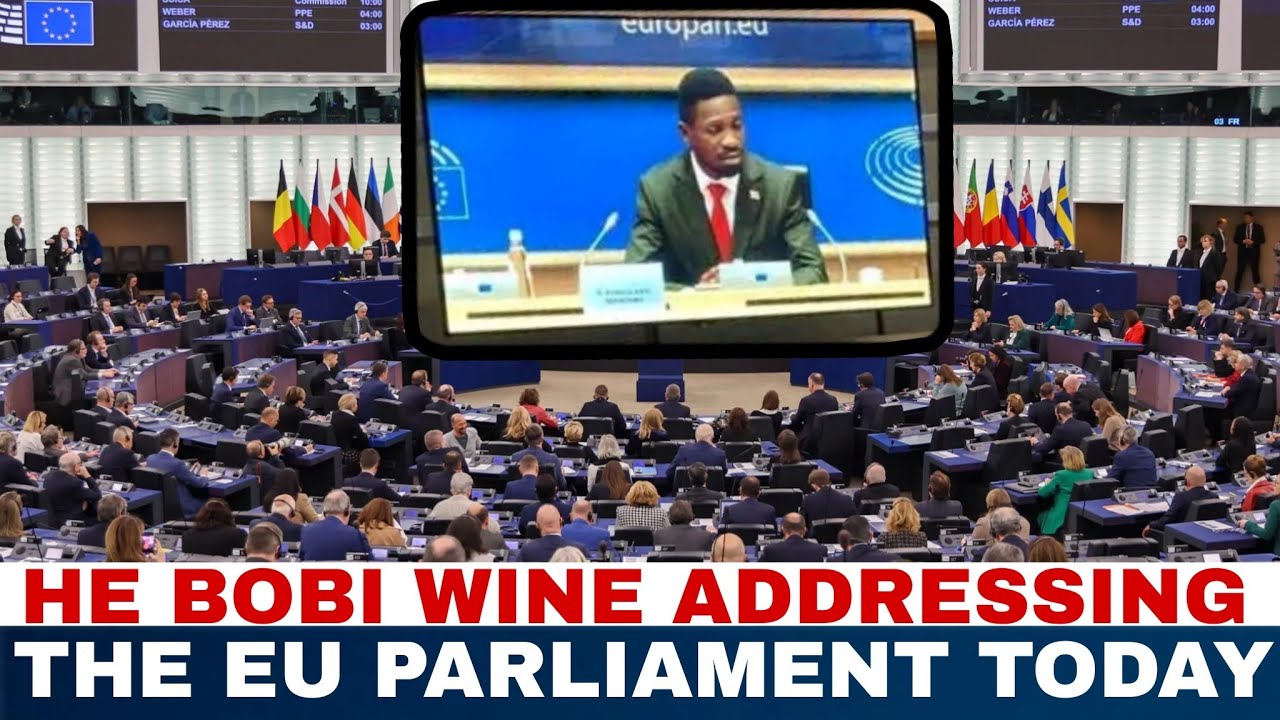 AMAZING!HE BOBI WINE'S SPEECH ADDRESSING THE EUROPEAN PARLIAMENT TODAY