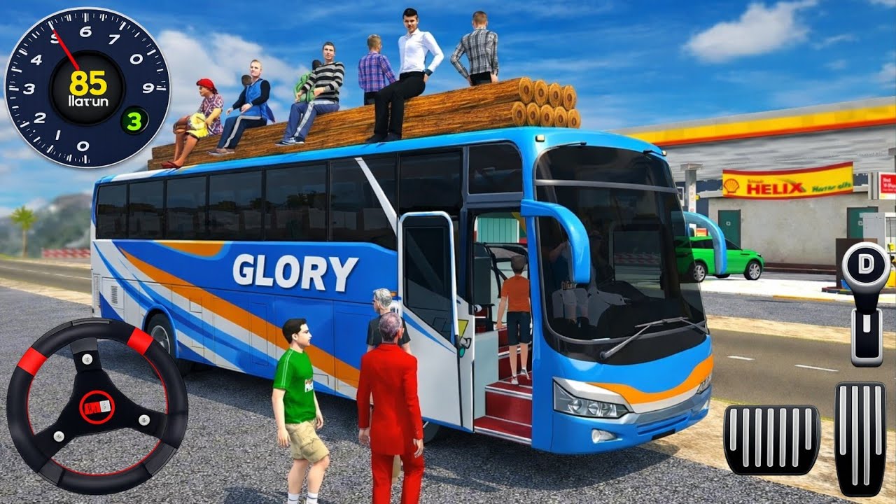 Real Uphill Bus Driving Simulator - Mountain Uphill Bus Driving 3D - Android GamePlay #2