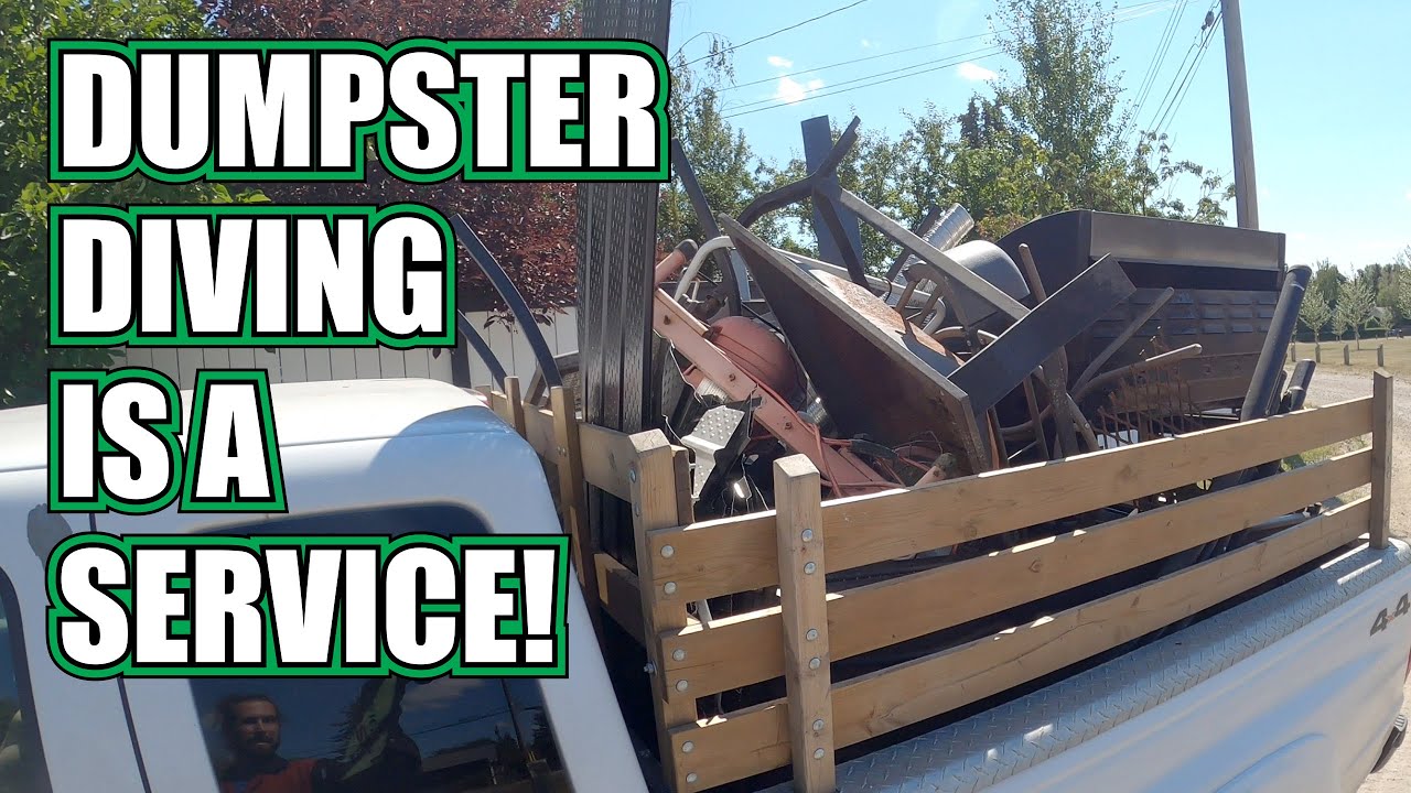 Dumpster Diving Street Scrapping - It's a Public Service!