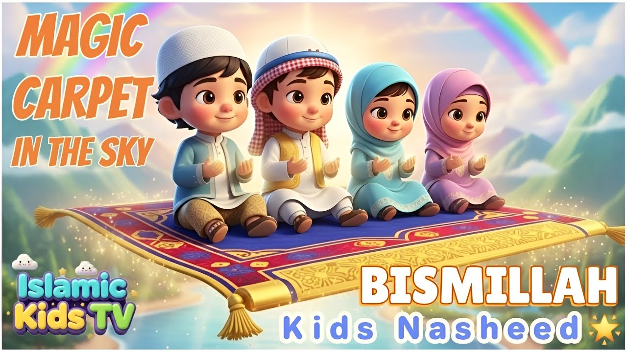 🛸 Magic Carpet Bismillah | Islamic Nursery Rhyme Kids 🌟 3 Min