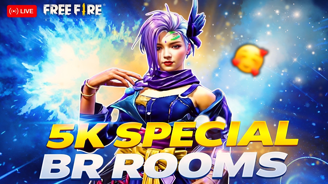 🔴 TELUGU STREAMER  🔴 5K SPECIAL BR ROOMS (giveaway)❤️❤️          #freefire #fflive #girlgamer