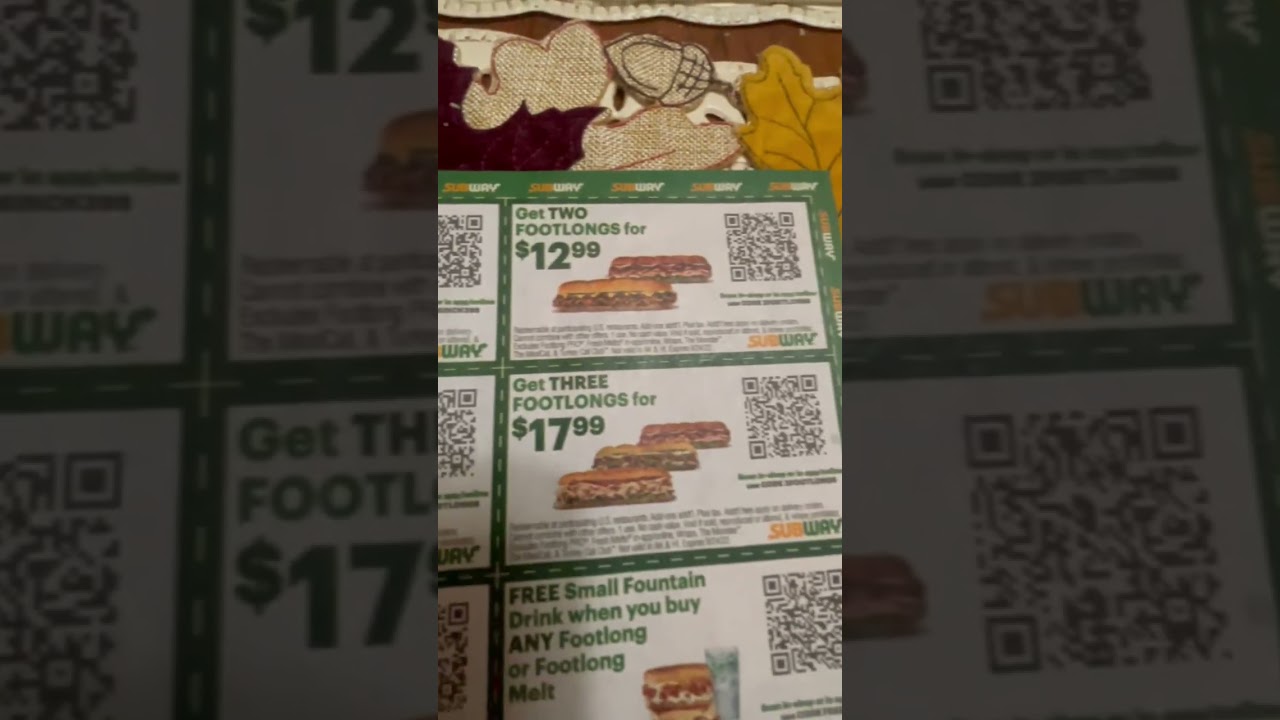 Do you like Subway￼? Subway coupons