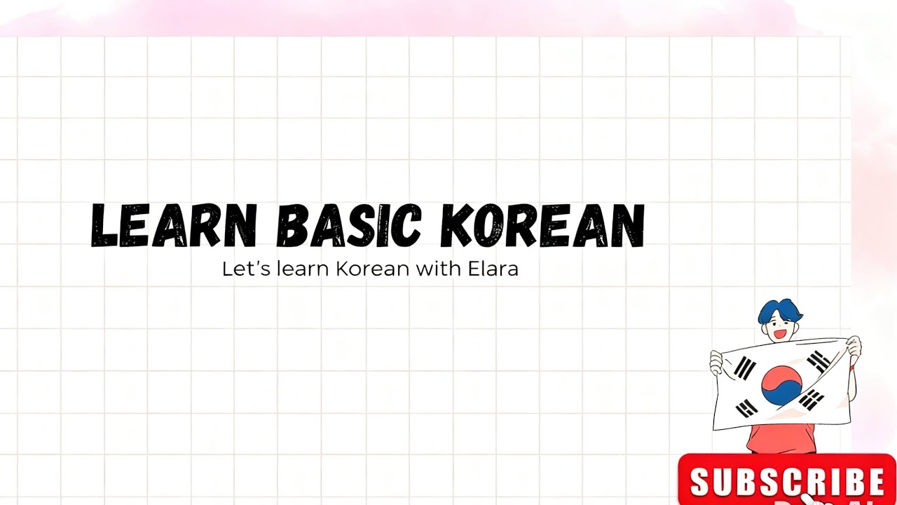 Basic daily Korean Words🇰🇷