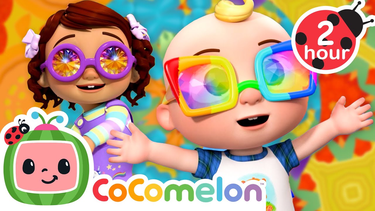 Exploring Colors With A Kaleidoscope 🔎 | Cocomelon Songs and Nursery Rhymes | School of Play