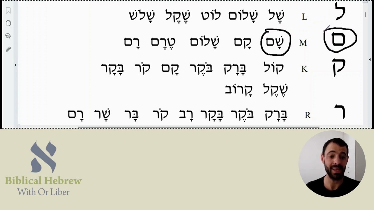How to Read the Hebrew Alphabet (Lesson 1 Practice) | Full Free Course Link in the Description