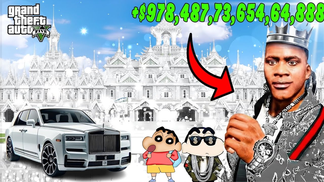 SHINCHAN TOUCH ANYTHING BECOME GOLD AND DIAMOND || FRANKLIN IN JAIL SINCE 2 YEARS  IN GTA V