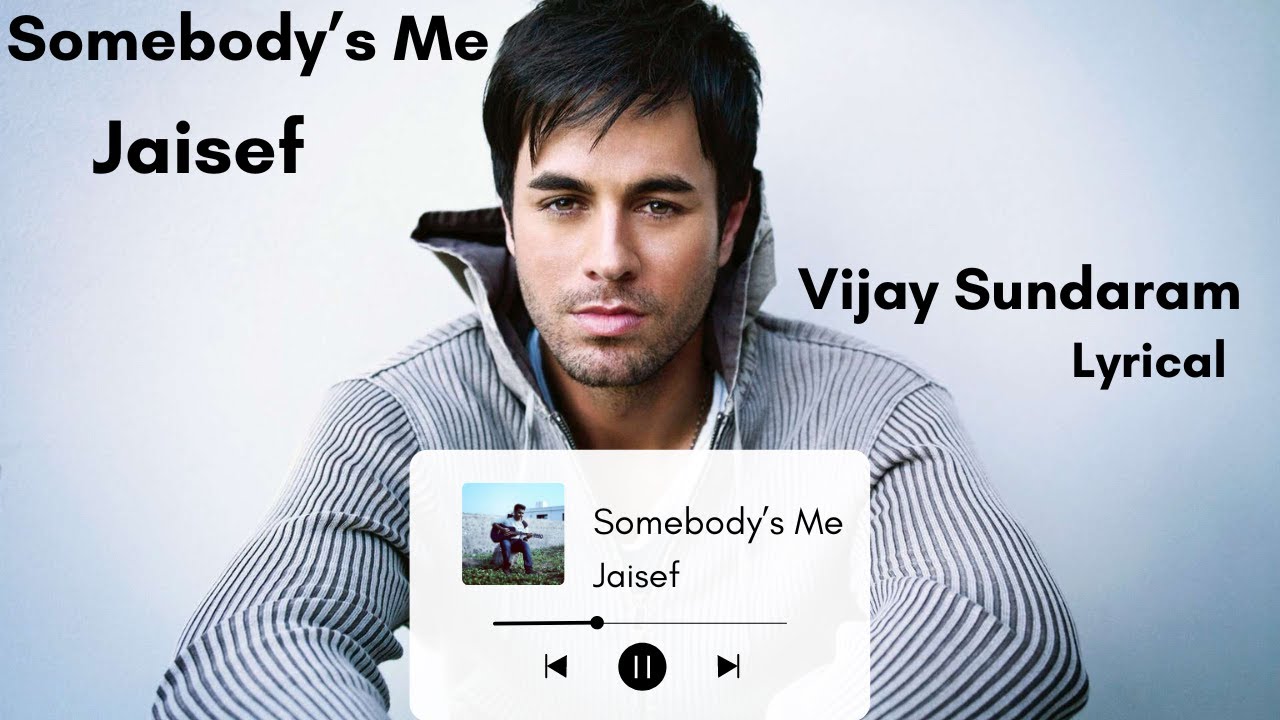 Jaisef - Somebody's Me ( Tamil Version ) | Vijay Sundaram | HONEY DROPS