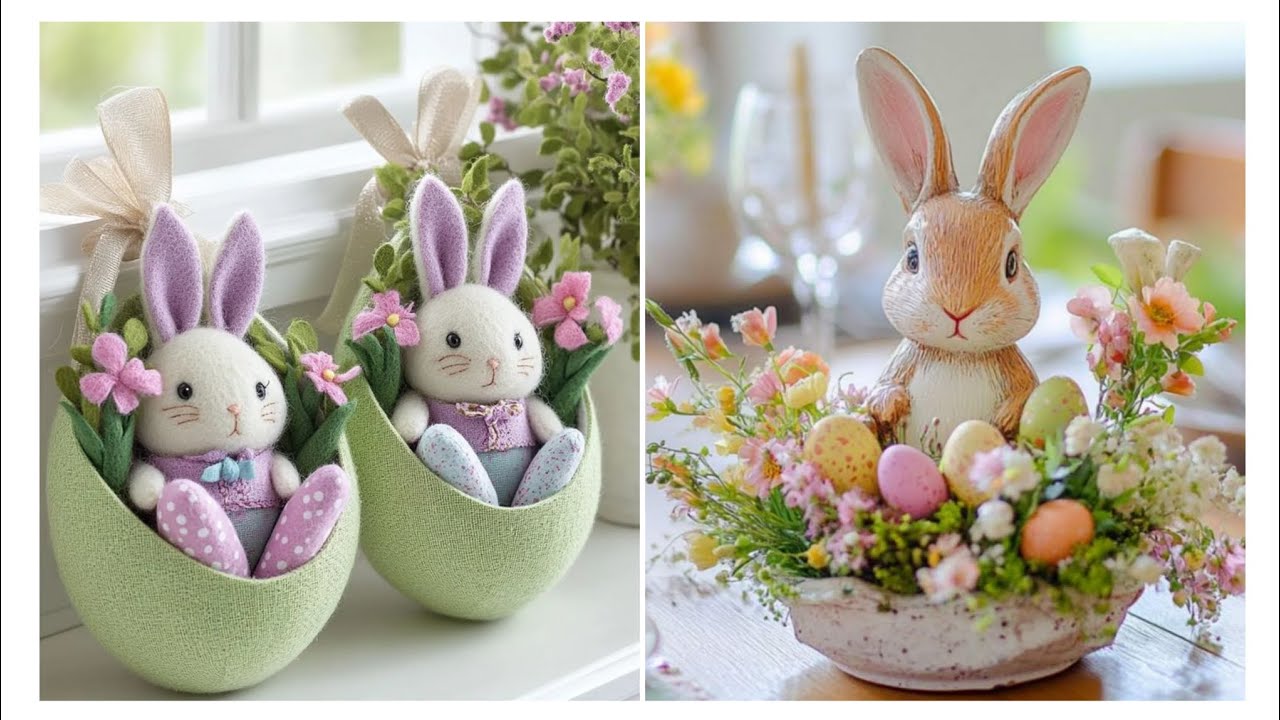  Quick & Easy Easter Centerpiece ideas  Floral Centerpiece/ Easter Table  Decor