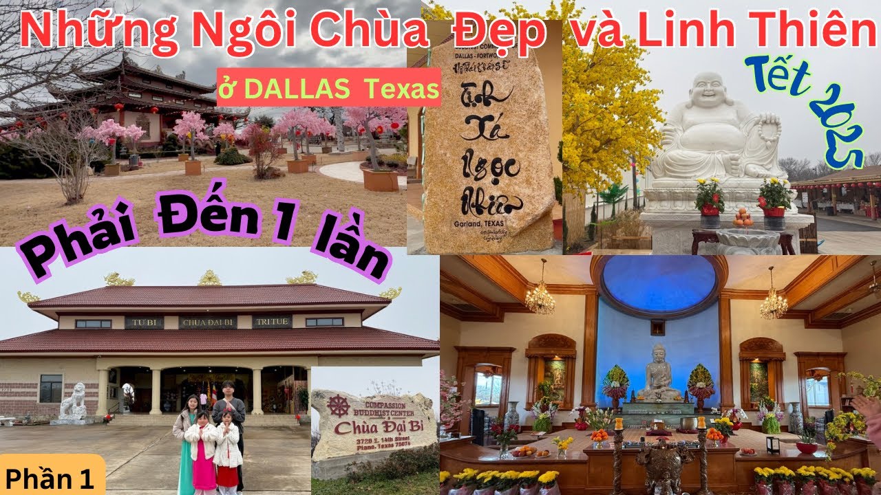 Những Ngôi Chùa Người Việt Đẹp,Rộng lớn ở DallasTX(Mỹ) Nên ghé thăm 1 lần #cuocsongmy #chua   Phan1