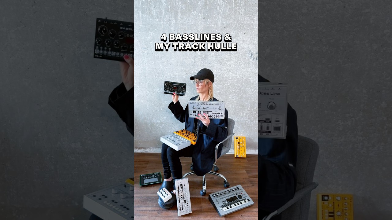 These four sound insane: Roland TB-303, Acidlab Bassline 3, Erica Synths and MAM MB33 