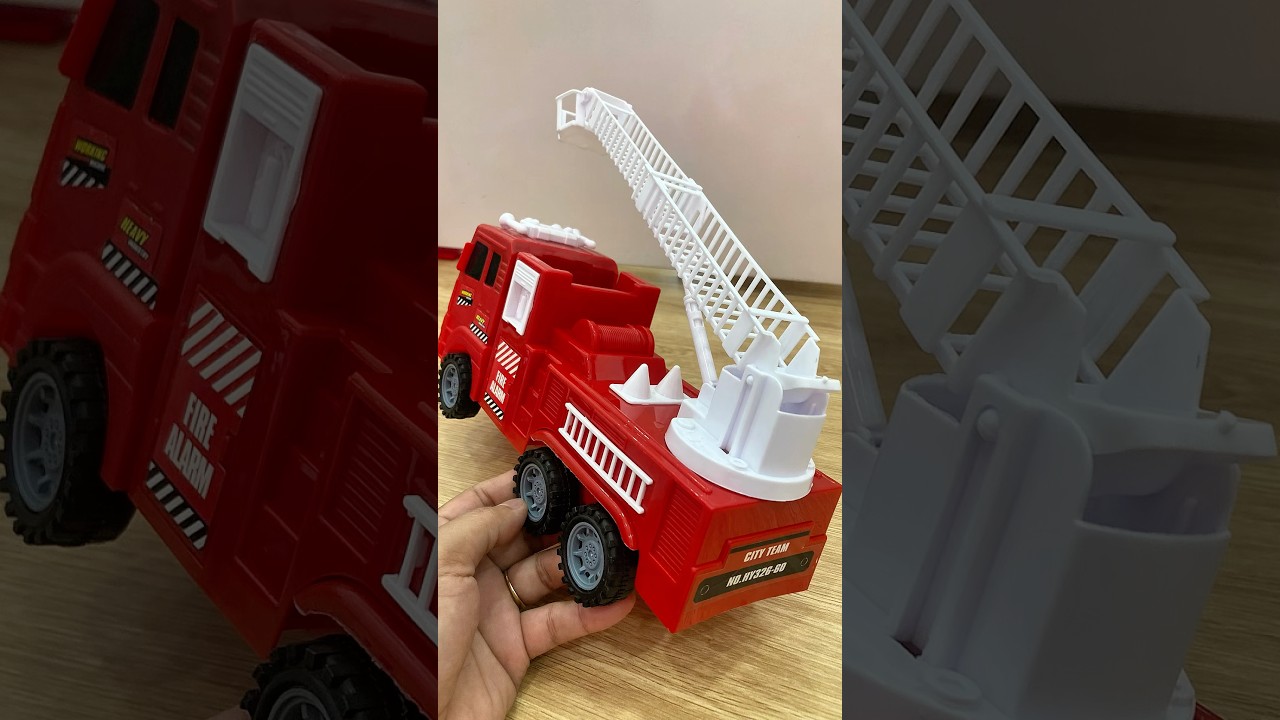 [ASMR] Unboxing & Review Satisfying Video: Fire Truck Construction #firetruck #shorts  #unboxing