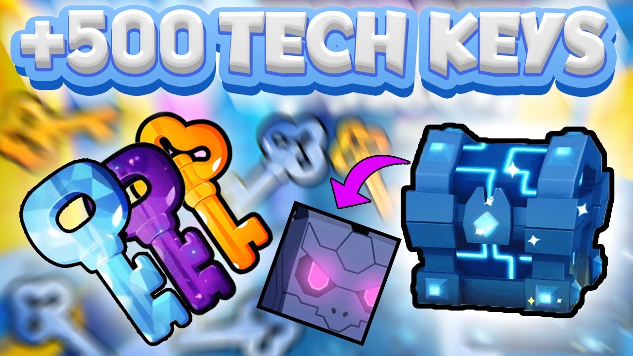 USING 500+ TECH CHEST KEYS! HUGE?! In Pet Simulator 99 | Roblox