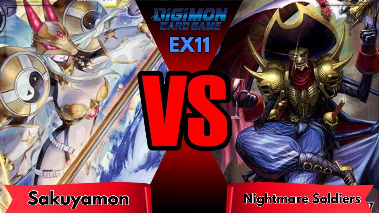 Digimon TCG: Sakuyamon VS Nightmare Soldiers (Match, EX11 Format)