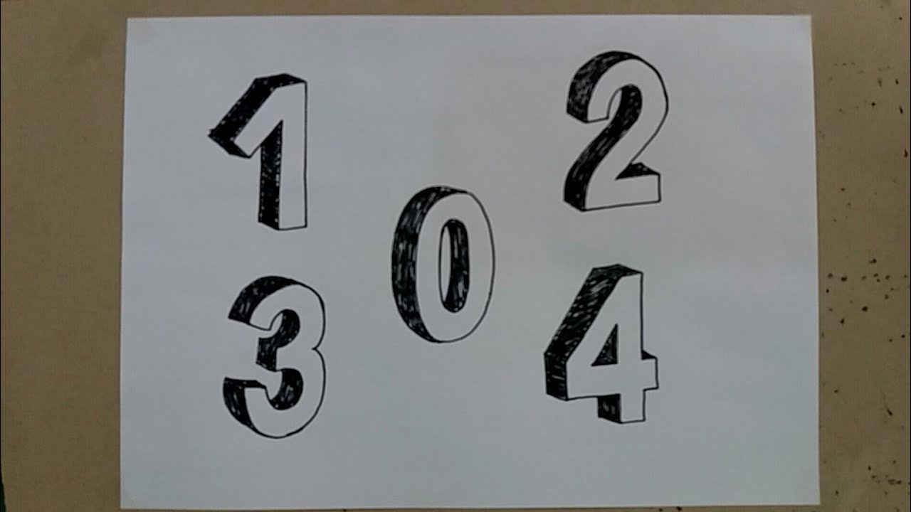 Desenhando números em 3D
