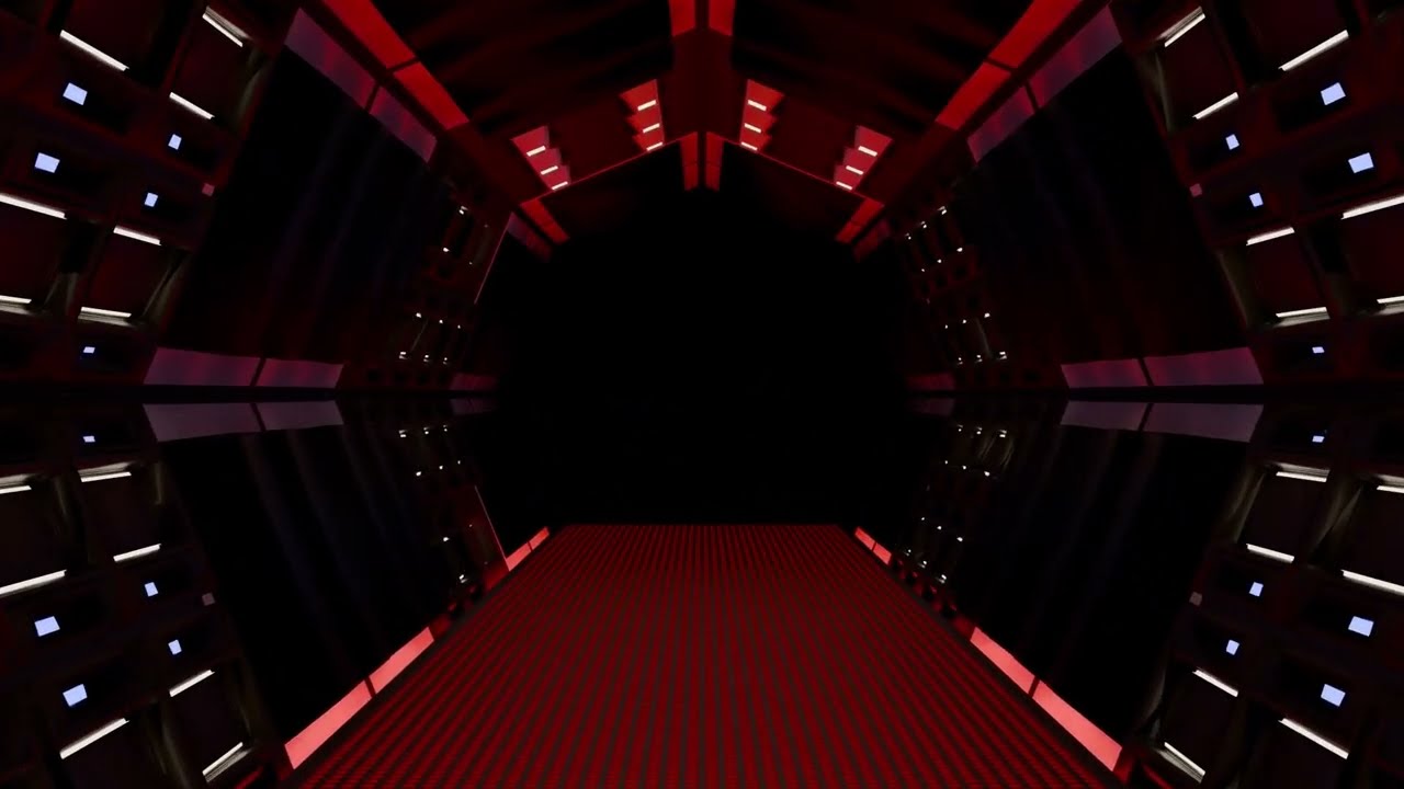 VJ Loops - Dark corridor, different doors, blue and red lights... what more could you ask for?