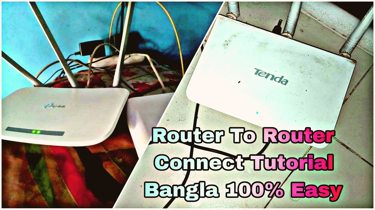 Tplink Router to Tenda router connection bangla tutorial |  router To router Connection  |