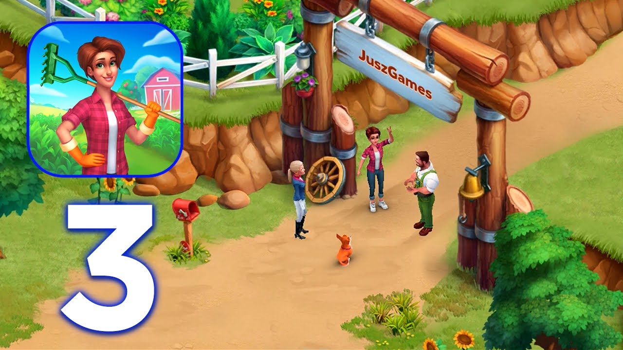 Farmscapes - Restore a farm & solve puzzles Gameplay Day 1 - Part 3 (iOS, Android)