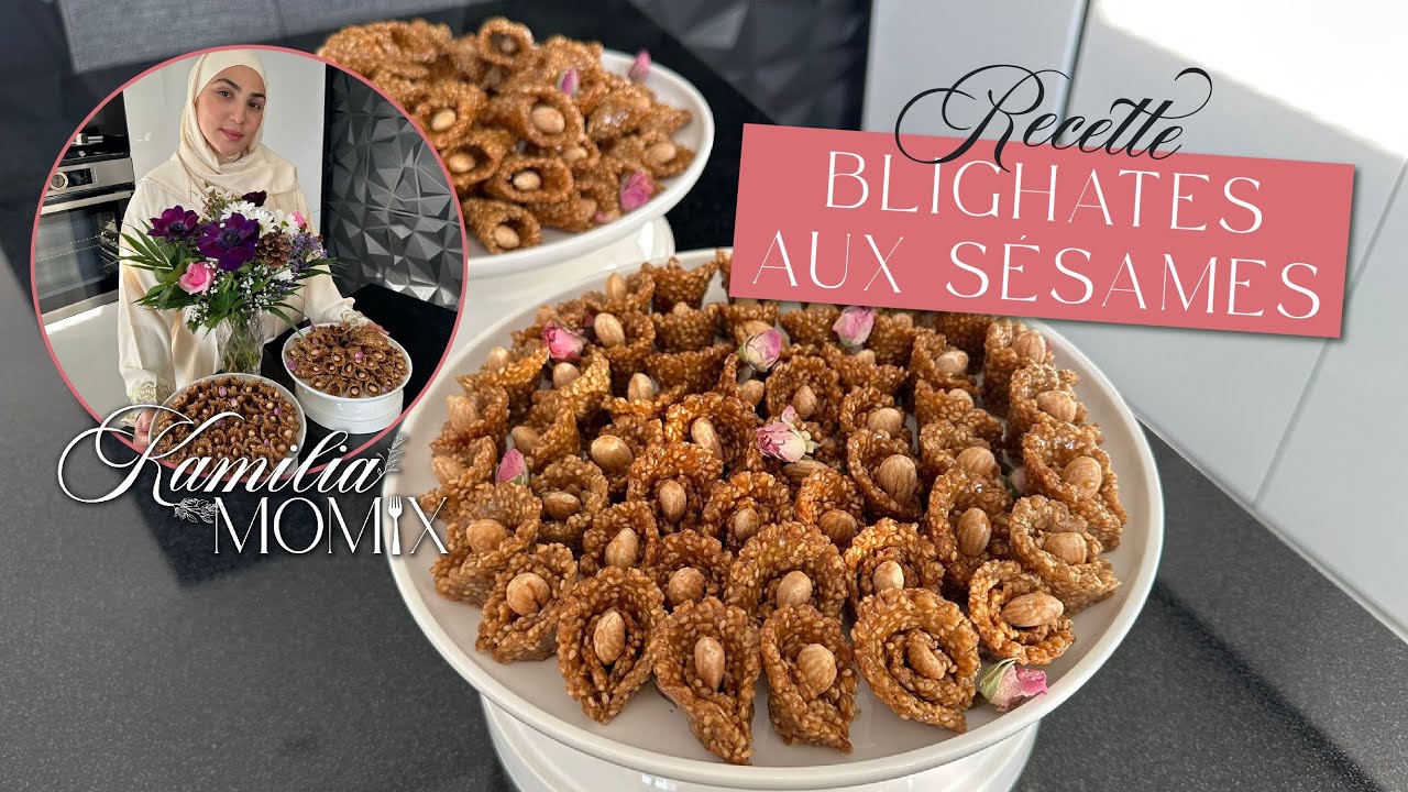 BLIGHATES (SOULIER) ~ GÂTEAUX AUX GRAINES DE SÉSAMES ENROBÉS DE MIEL ~ RAMADAN 2024