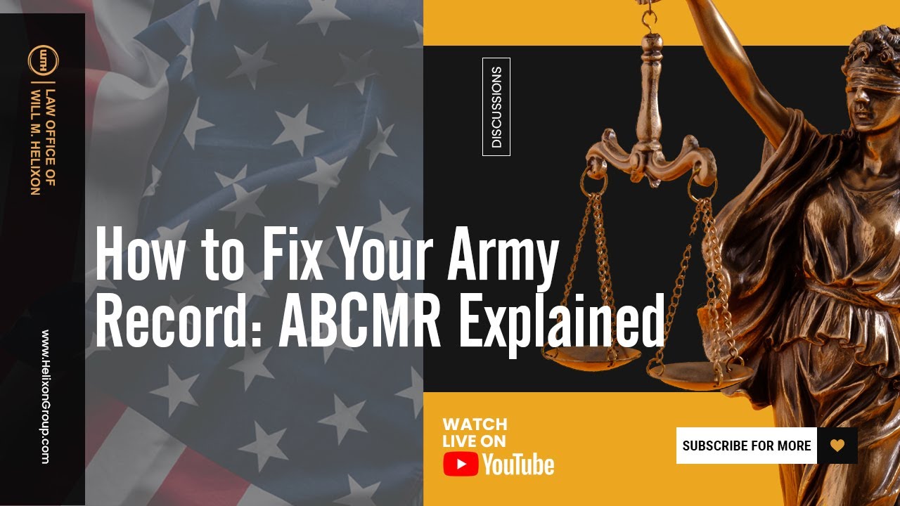 How to Fix Your Army Record: ABCMR Explained