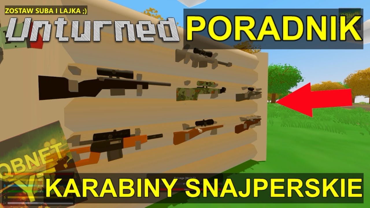 UNTURNED PORADNIK #3  Rodzaje Snajperek - Jak Strzelać, Porady i Triki Do Gry