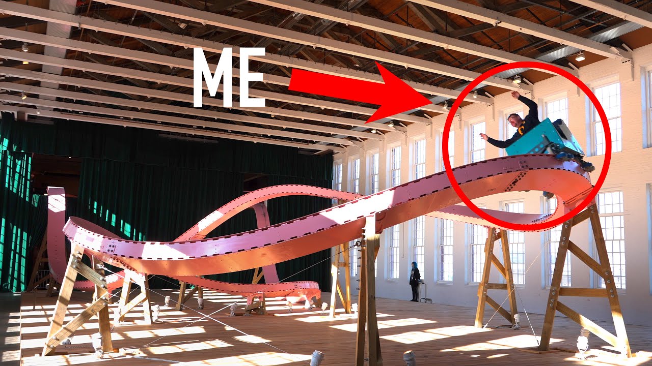 We Rode a Roller Coaster in a MUSEUM! Brava at Mass Moca, One of the Rarest Rides on EARTH!