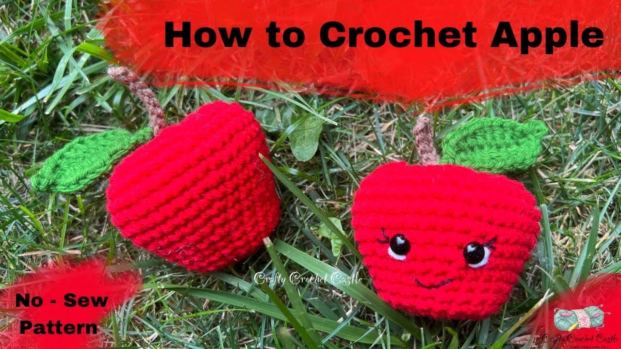How to Crochet an Apple | Back to School Teacher Gifts | Beginner Friendly Tutorial