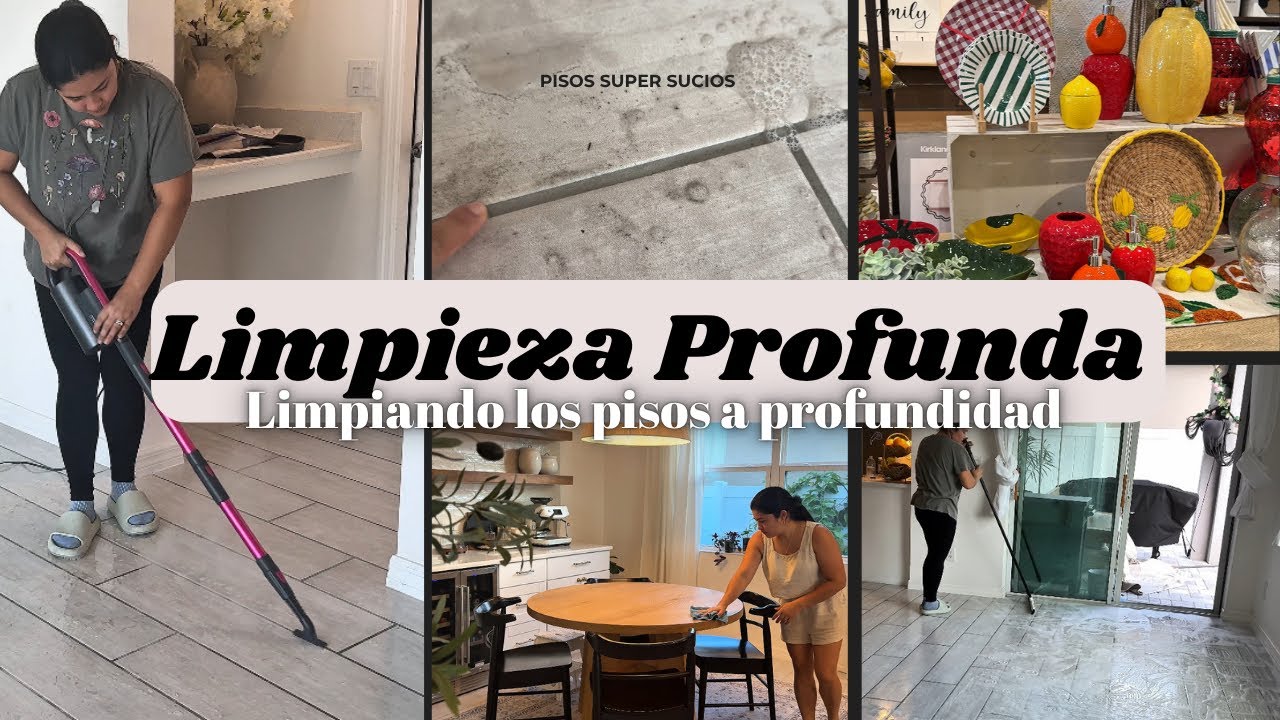 Limpieza Profunda de Los pisos 🧹Organizando la casa 🫧 🍋 Limpieza Y Decoración Verano 2025