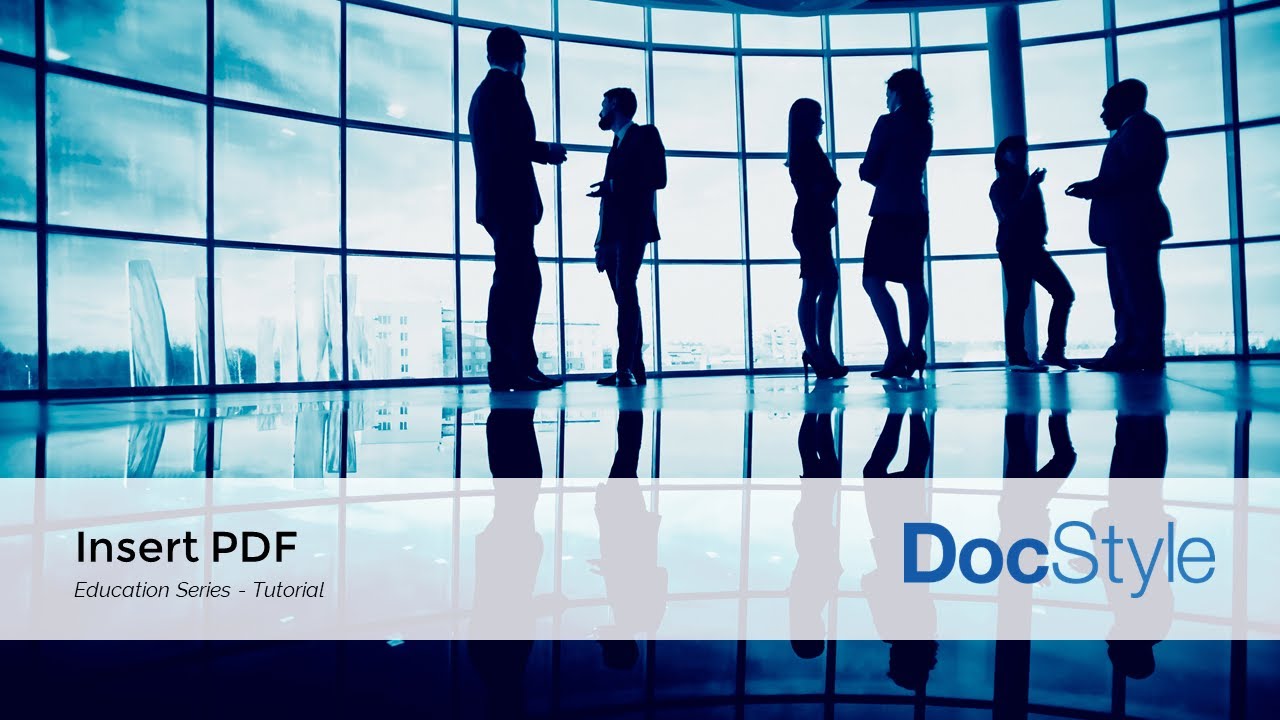Insert PDF Pages into Word Documents using the DocStyle Ribbon.