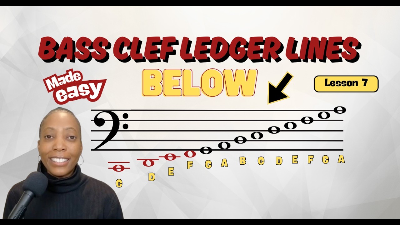 Bass Clef Ledger Lines (Below) | Lesson 7