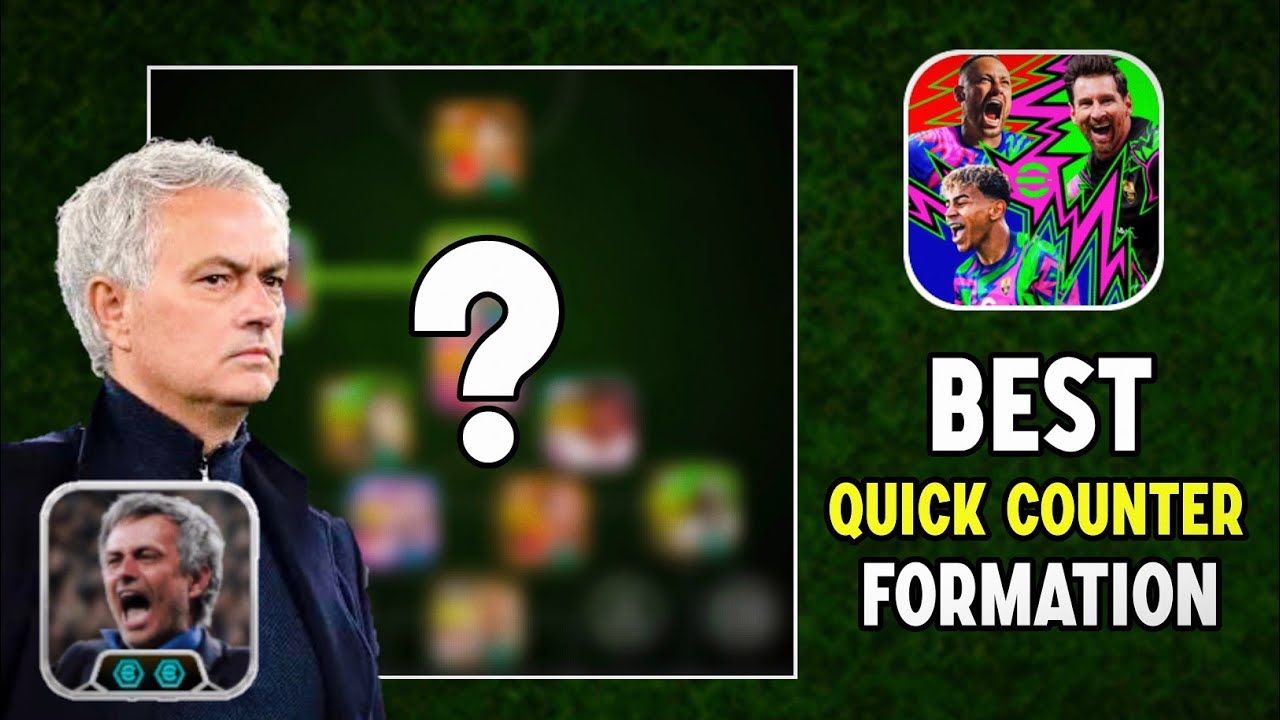 Best QUICK COUNTER Formation For Jose Mourinho Double Booster Manager 🥵🚀 | Division 1 eFootball 26
