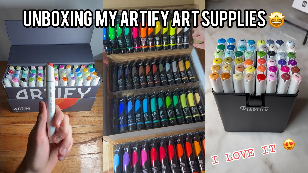 SATISFYING UNBOXING ✨😌 || MY ARTIFY ART SUPPLIES 🎨