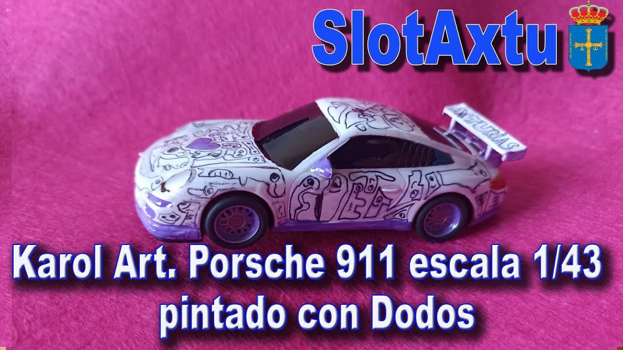 Karol Art. Porsche 911 escala 1/43  pintado con Dodos