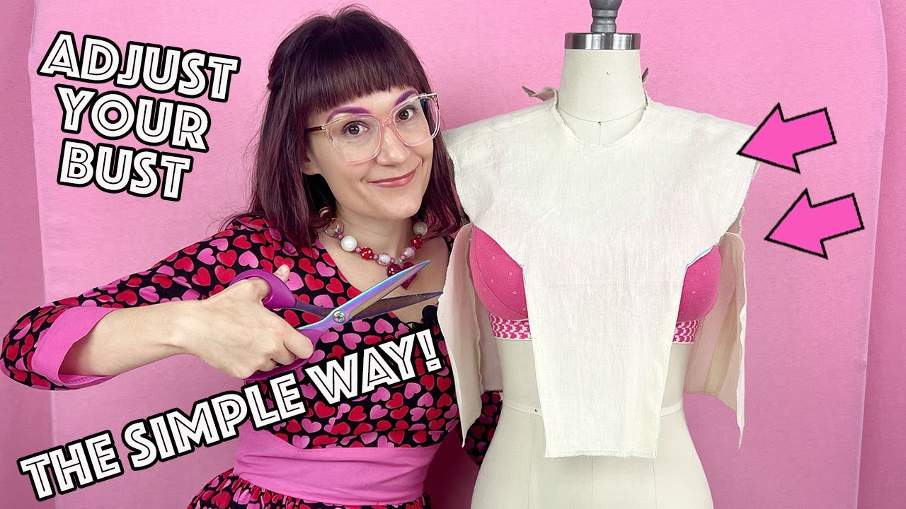The Simple Way To Adjust The Bust (Full Bust Adjustment) On Any Sewing Pattern!