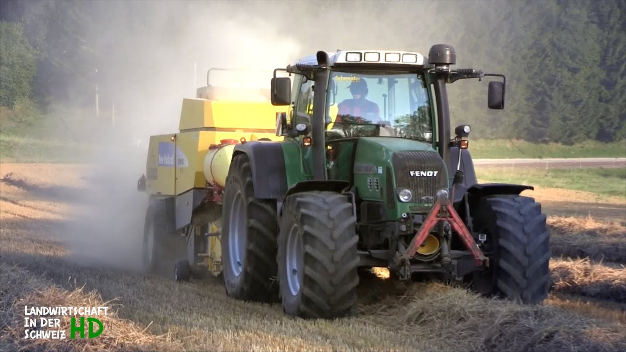 Fendt 818 Vario mit New Holland Presse