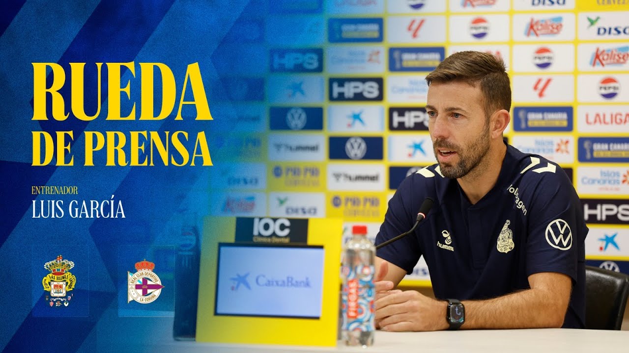 Rueda de prensa de Luis García previa al partido UD Las Palmas vs RC Deportivo | UD Las Palmas