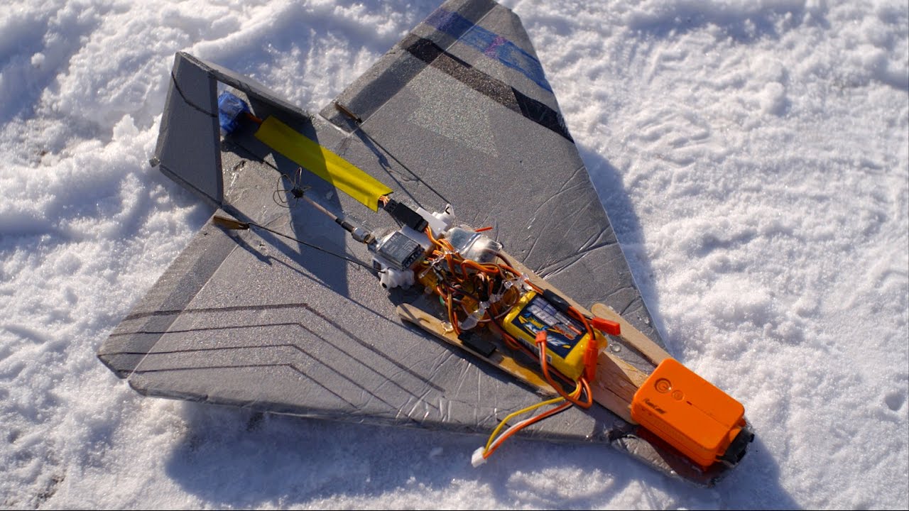FPV Shuttle Glider Dropped from Drone - RCTESTFLIGHT -