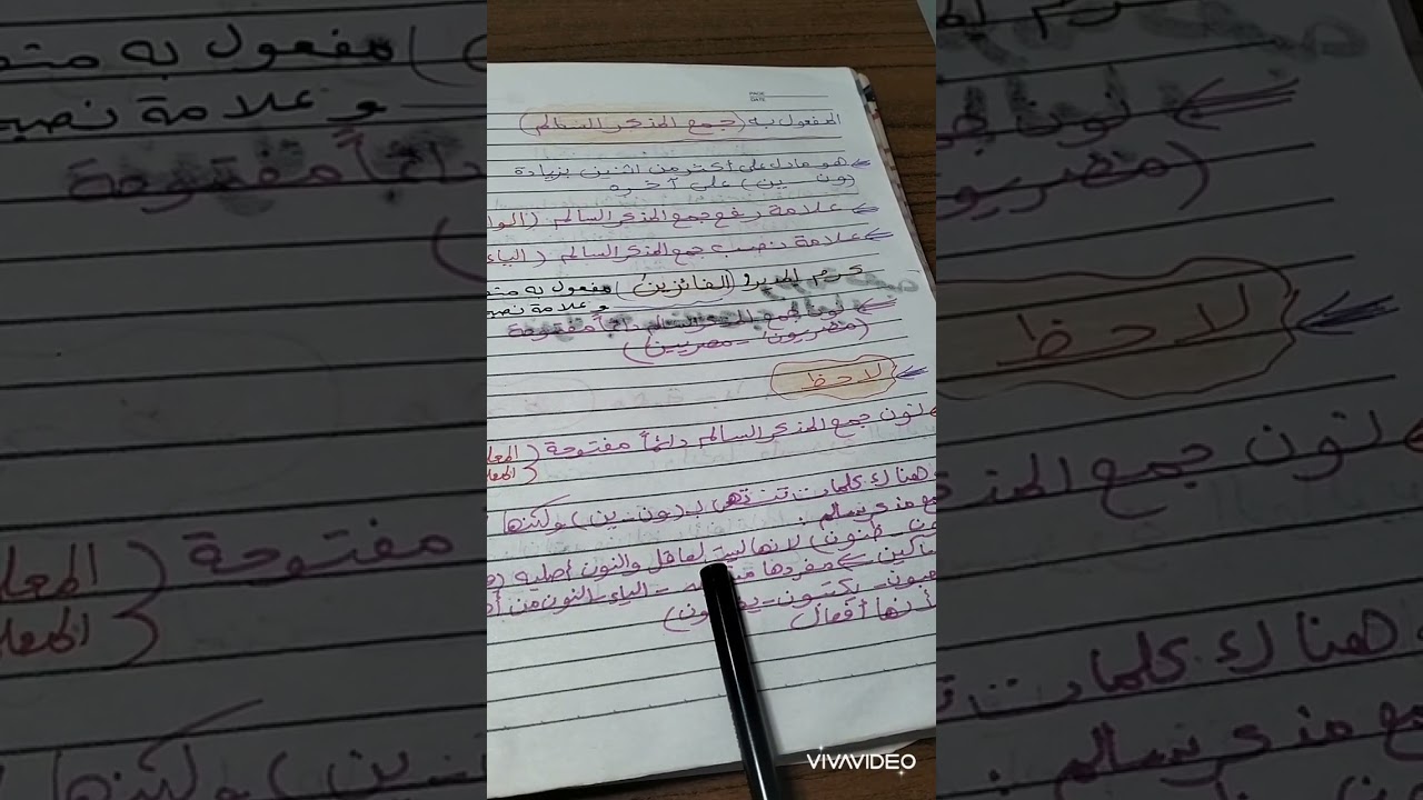 إعراب المفعول به جمع المذكر السالم 