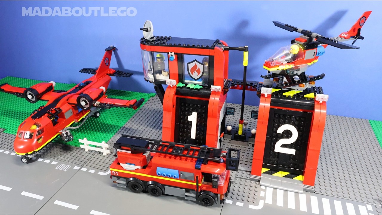 LEGO City Fire Station 60414 with Fire Truck.