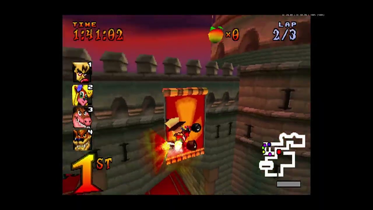 Crash Team racing, but you can't touch the floor #4