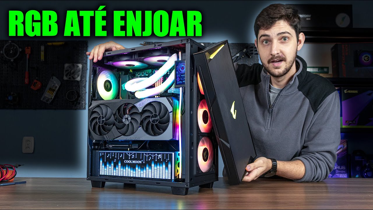 ESSE FOI O PC GAMER COM MAIS RGB DE TODOS OS TEMPOS QUE EU JÁ FIZ