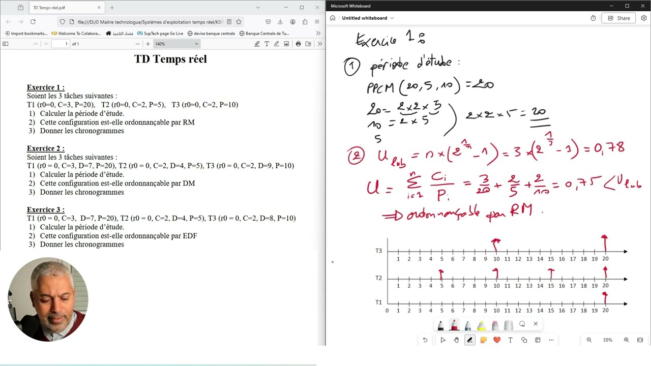 Correction TD1 Ordonnancement Temps R&eacute;el