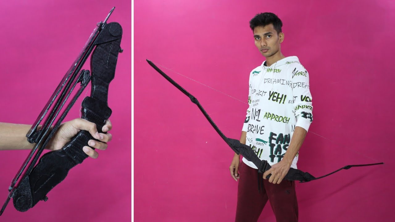How To Make Hawkeye Folding Bow And Arrows