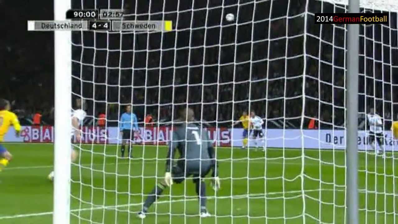 Deutschland Schweden 4:4 Bartels (ard) Goals WM 2014 Qualifikation