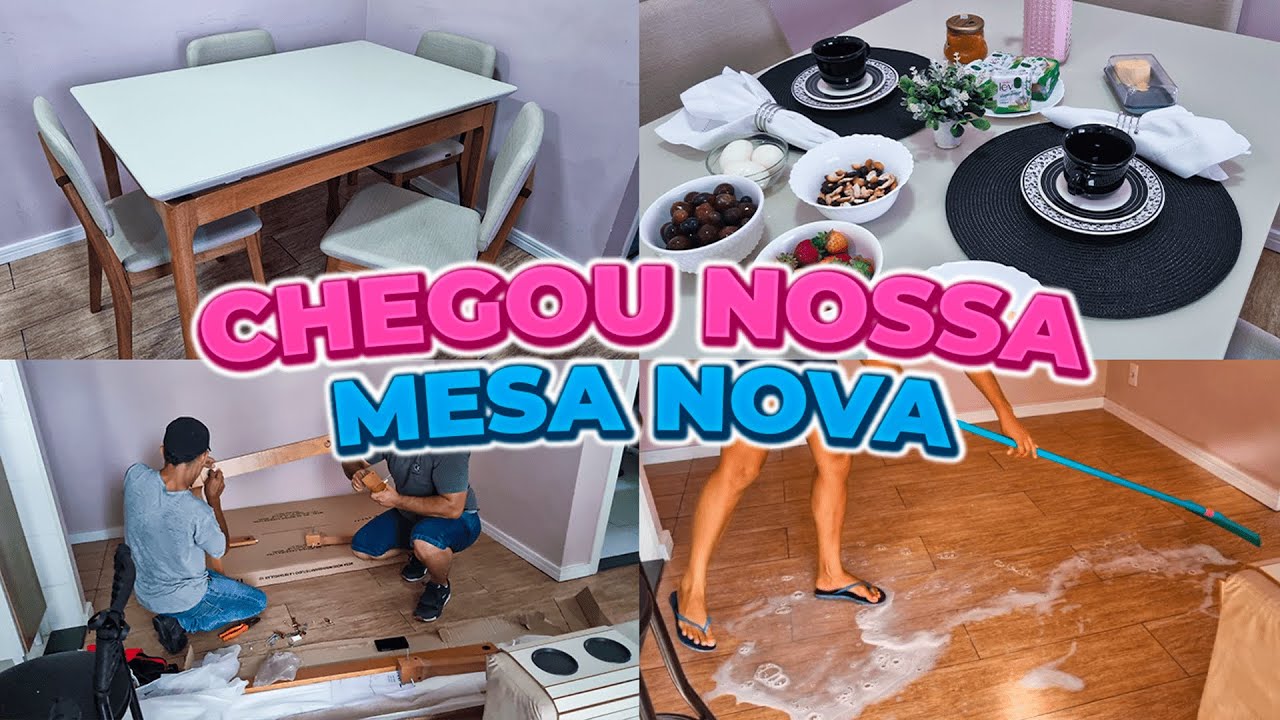 Chegou Nossa Mesa Nova ❤️😭 Mostrei Como Ela &eacute; e J&aacute; Inaugurei