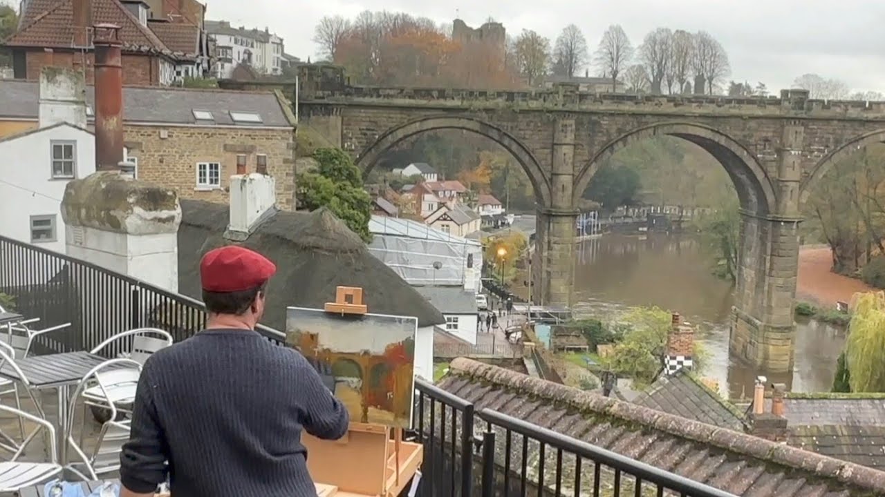Plein Air Painting & Studio: Knaresborough Viaduct. Episode 1. #knaresborough 