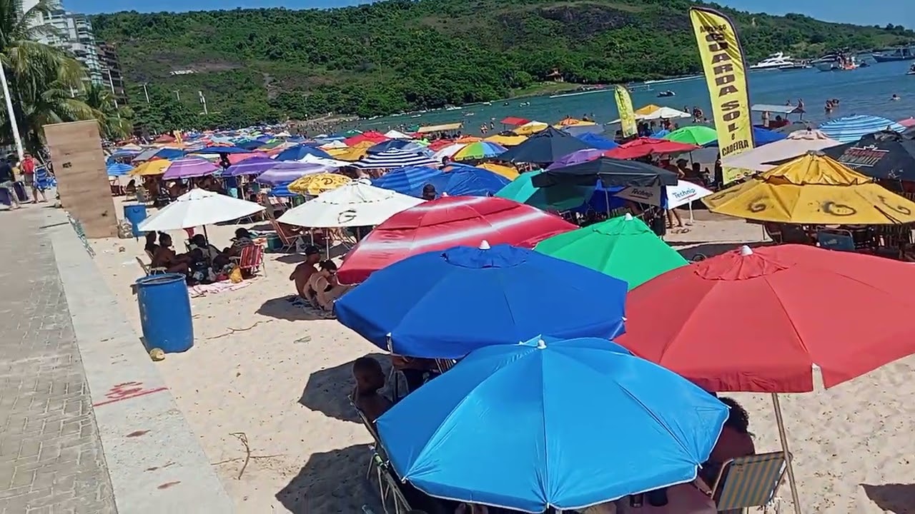 Guarapari 15/02/2026/praia do Morro cheia 