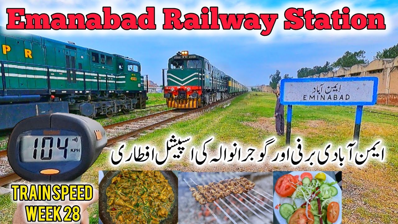 Railfaning at Beautiful Emanabad Railway Station | Train Speed Week 28 #trains #food