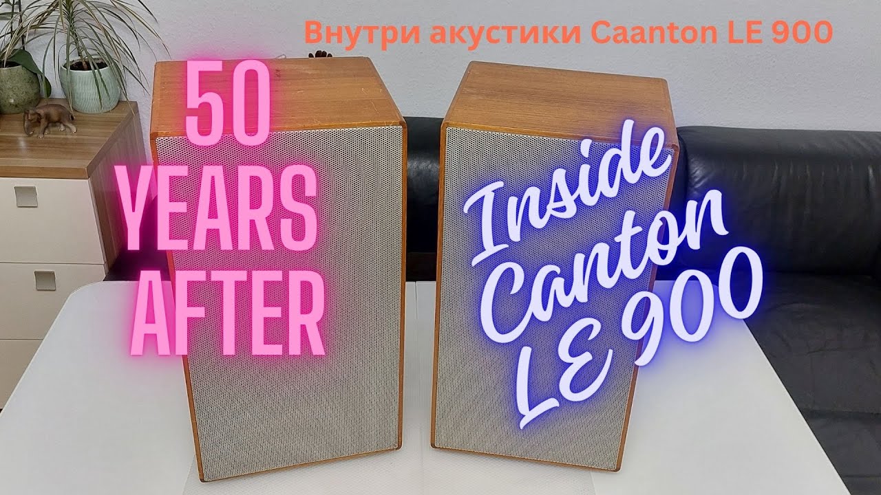 Внутри акустики Canton LE 900 inside