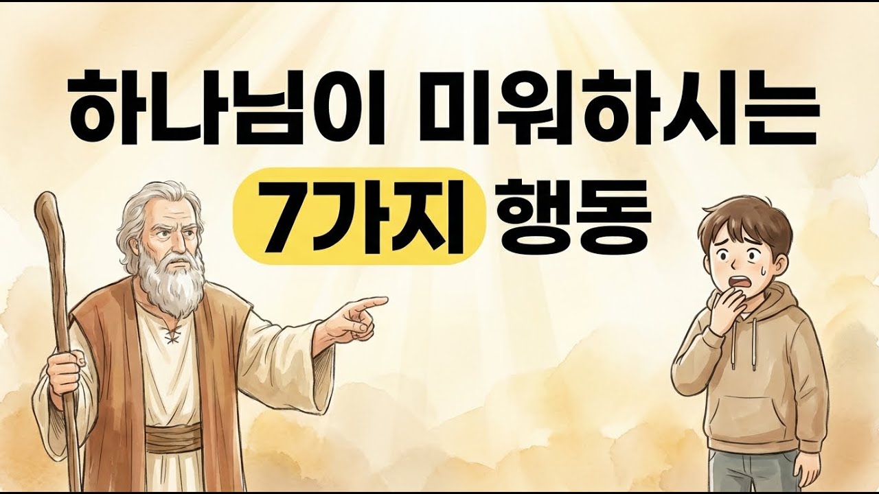 하나님을 화나게 하는 '7가지' 행동, 지금 당장 멈추세요! | 성경 이해하기